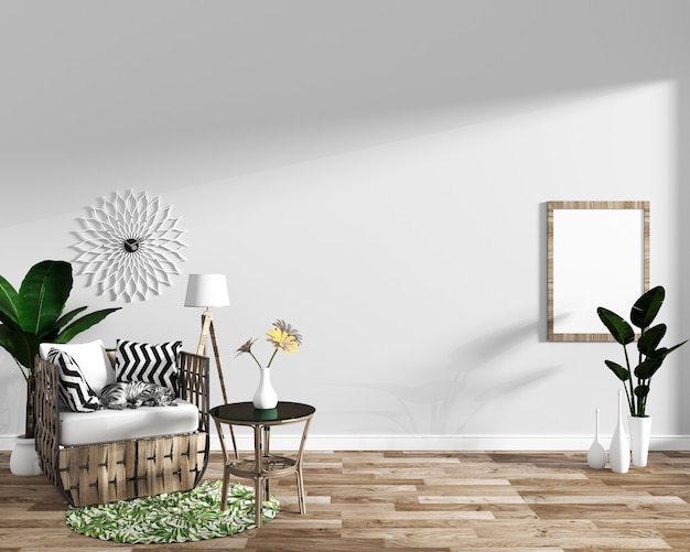 minimalistische Designs im tropischen modernen Wohnzimmer