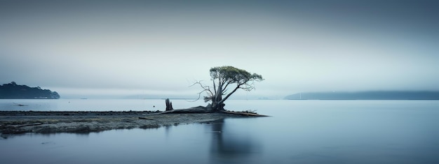 minimalistische Landschaft in Neuseeland
