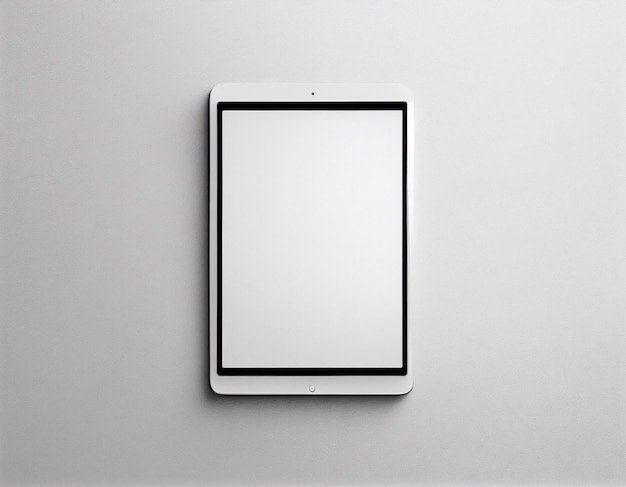 Minimalistische leere iPad-Tablet-Mockup-Szene, erstellt mit generativer KI