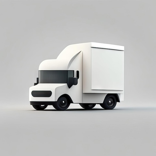 Minimalistische LKW-Design-Illustration