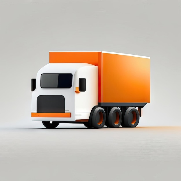 Minimalistische LKW-Design-Illustration