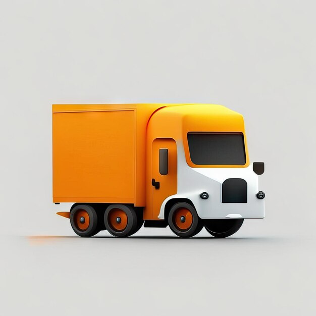 Minimalistische LKW-Design-Illustration