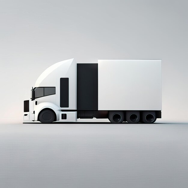 Minimalistische LKW-Illustration