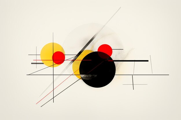 Foto minimalistische moderne bauhaus-popkunst moderne kunst