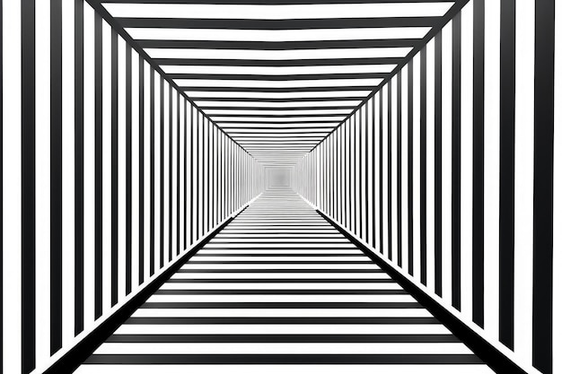 Foto minimalistische optische kunst aus geraden linien und geometrischen formen, erstellt mit generativer ki