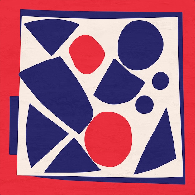 Minimalistische Retro-abstrakte Kunst