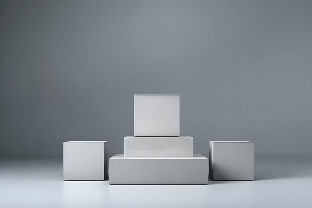 Minimalistische Szene mit Podium und abstraktem Hintergrund Minimalstil-Hintergrund Podium Verkaufsprodukt