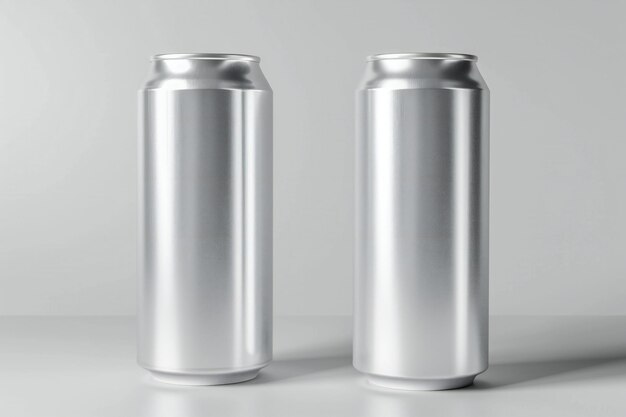 Minimalistische und anpassbare Aluminium-Getränkebehälter für Branding