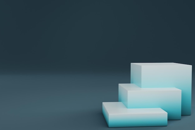 Minimalistischer 3D-Rendering abstrakter Hintergrund