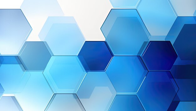 Minimalistischer abstrakter Hintergrund mit hexagonalen geometrischen Formen Generative KI