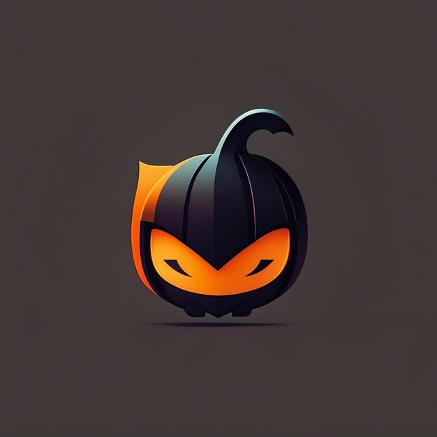 Minimalistischer Halloween-Charakter mit generativer KI