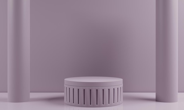 Minimalistischer Hintergrund auf 3D-Rendering für die Produktpräsentation