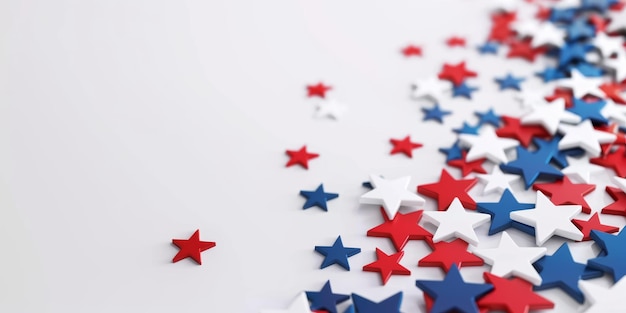 Minimalistischer Patriot-Tag-Hintergrund mit einem sauberen weißen Hintergrund