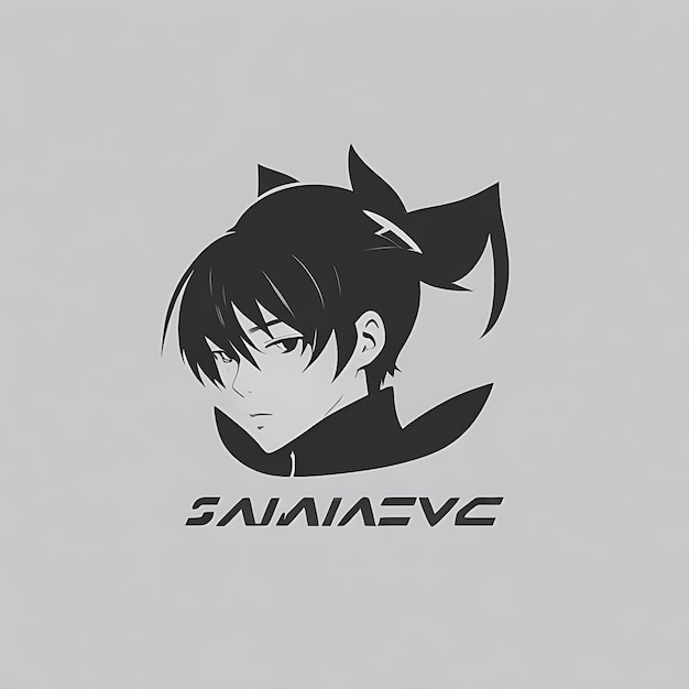 Minimalistisches Anime-Streaming-Logo