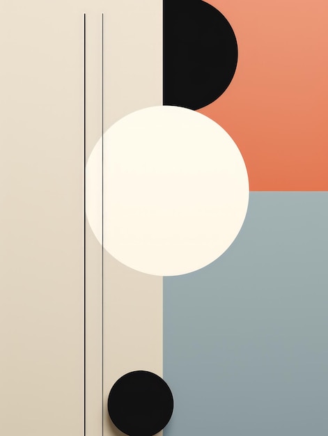 Foto minimalistisches grafikdesign in pastellfarben ki-generiertes 3d-bild