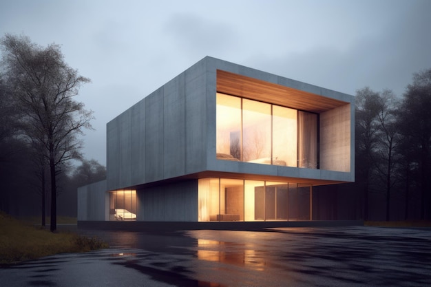 Minimalistisches Haus modern Generate Ai