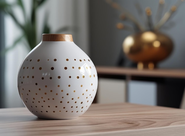 Minimalistisches Innendesign mit Vase Illustration AI GenerativexA