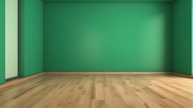 Minimalistisches Interieur mit modernem Innendesign, 3D-Rendering, generative KI