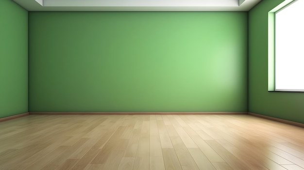 Minimalistisches Interieur mit modernem Innendesign, 3D-Rendering, generative KI