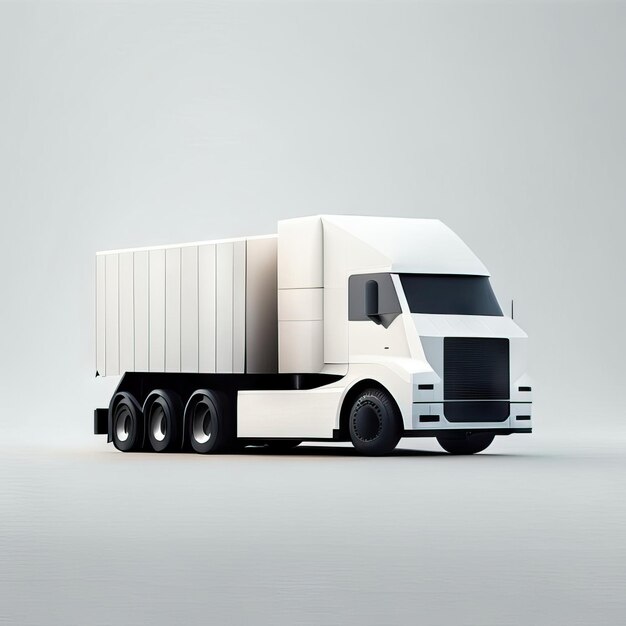 Foto minimalistisches lkw-design