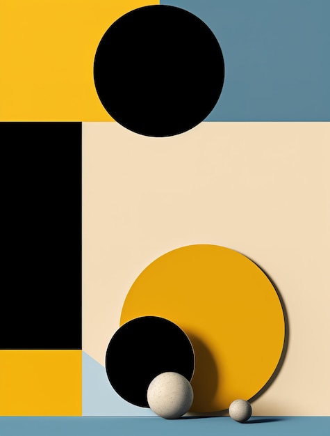 minimalistisches Poster geometrisch