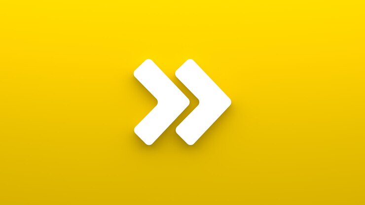 Minimalistisches Programmcode-Symbol und Anführungszeichen 3D-Darstellung eines flachen Symbols auf gelbem Hintergrund
