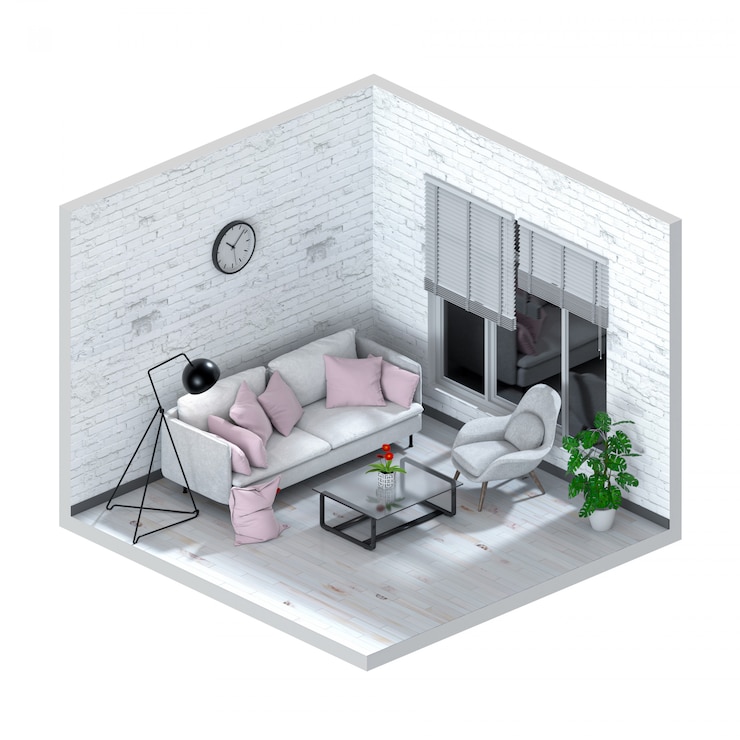 Foto minimalistisches wohnzimmer