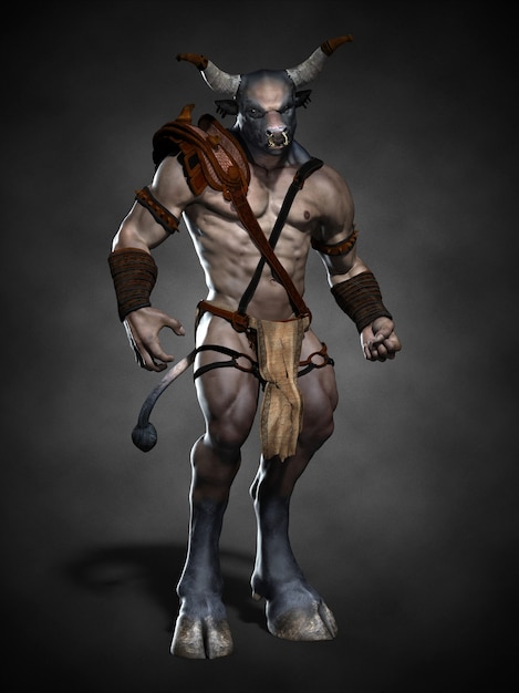 Minotaur. 3D-Darstellung