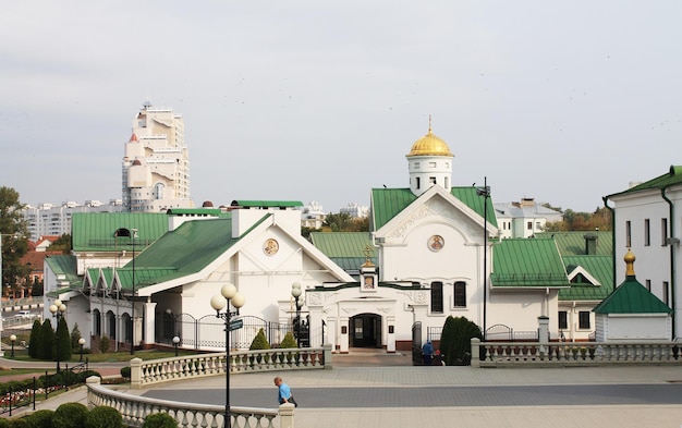 Minsk Belarus Vista panorâmica da rua Monastryskaya