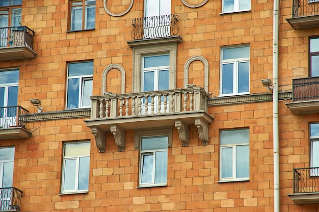 Minsk, Bielo-Rússia. Avenida da Independência, estilo do Império Estalinista.