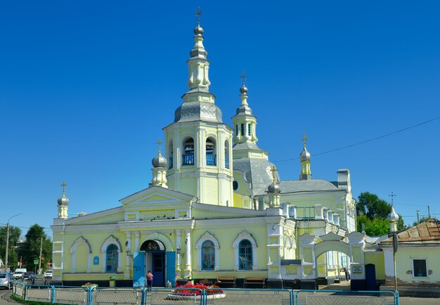 Minusinsk Siberia Russia09012021 Uma igreja ortodoxa no estilo barroco da Sibéria