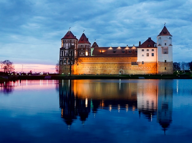 Mir Castle, (der Mirsky-Schlosskomplex), Karelichy-Bezirk der Hrodna-Region, Weißrussland