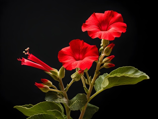 Mirabilis Jalapa-Blumen im Studio-Hintergrund Single Mirabilis-Jalapa-Bummen Schöne Blumenbilder