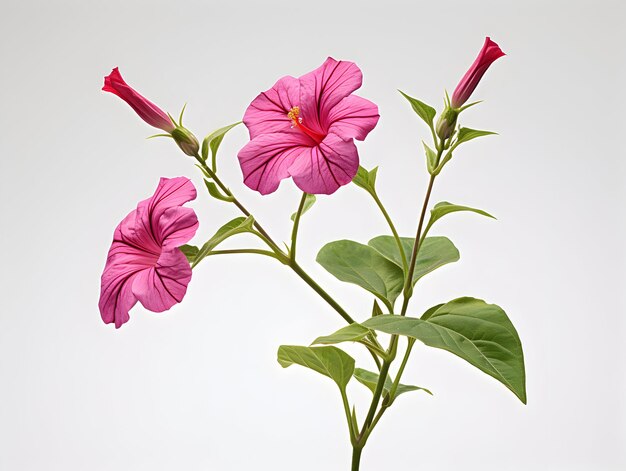 Mirabilis Jalapa flor em fundo de estúdio single Mirabilis jalapa flor imagem de flor bonita