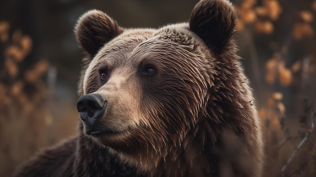 La mirada conmovedora del oso grizzly