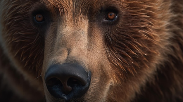 La mirada del oso pardo