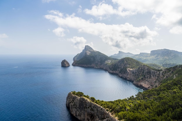 Mirador es Colomer vistas desde el Cap de Formentor en Mallorca