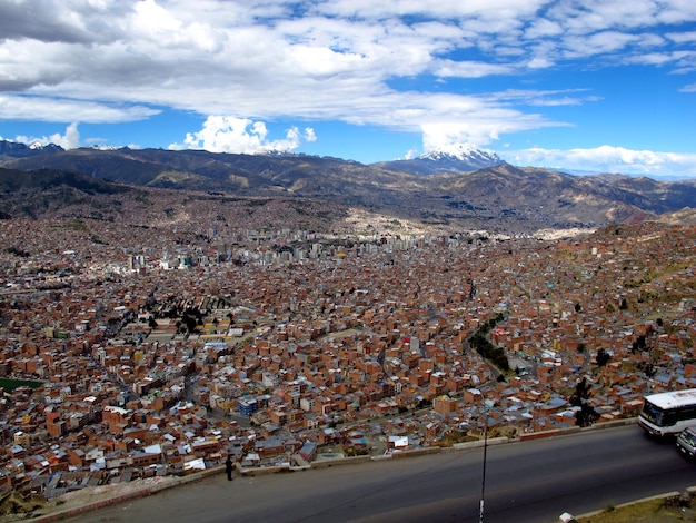 Mirador Killi Killi der Blick auf das Zentrum von La Paz Bolivien