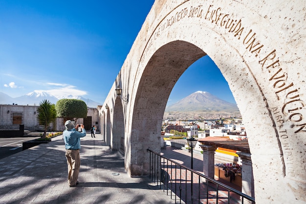 Mirador de Yanahuara en Arequipa en Perú