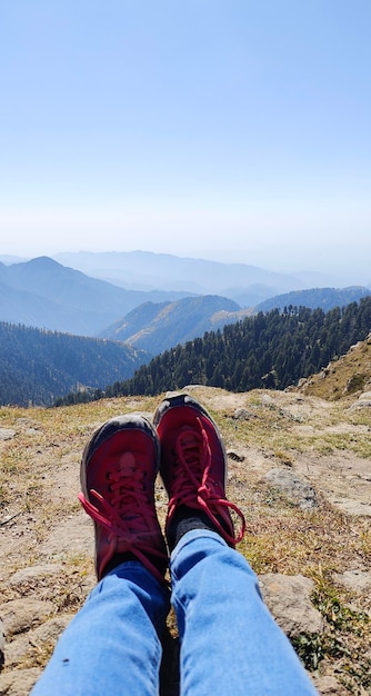 Mirando el mundo con mis pies