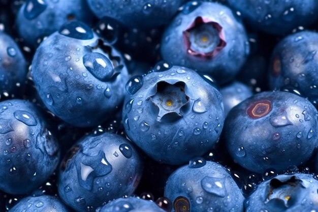 Mirtilos são as melhores frutas para a saúde e bem-estar.