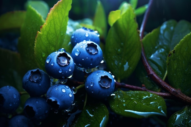 Mirtilos são as melhores frutas para a saúde e bem-estar.