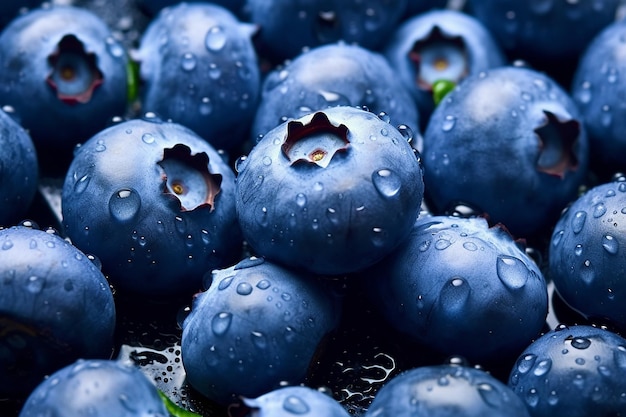 Mirtilos são uma fonte saudável de vitamina c.