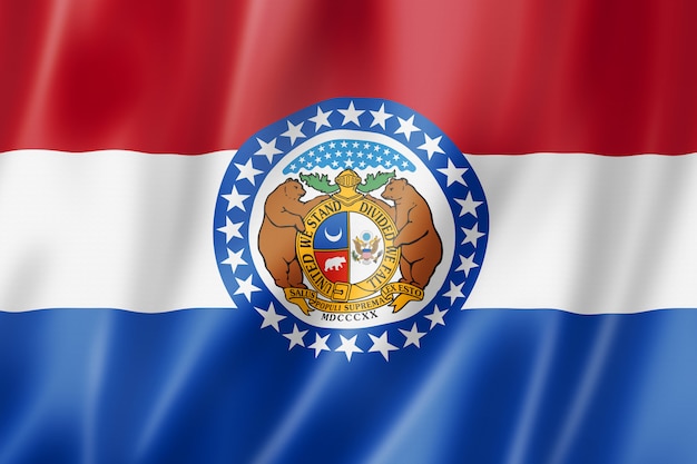 Missouri Flagge, USA