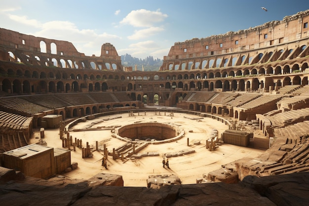 Foto mistérios de um coliseu romano