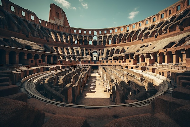 Foto mistérios de um coliseu romano