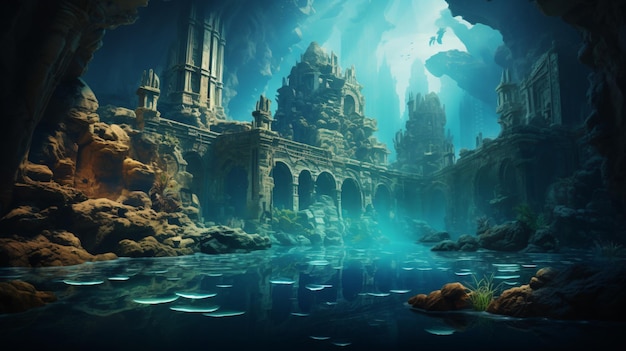 Las misteriosas maravillas de la antigua Atlántida bajo aguas prístinas