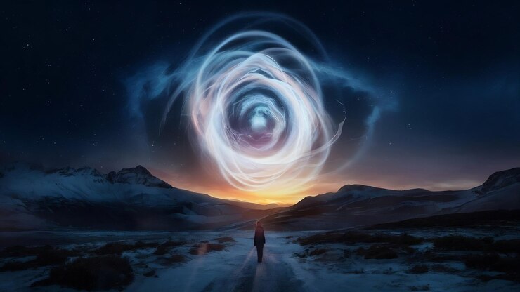 Foto misterioso fenômeno geomagnético