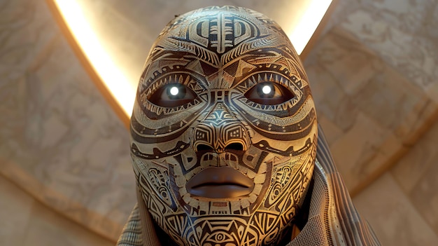 Misteriosos padrões tribais de máscaras
