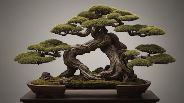 Mística das árvores bonsai antigas